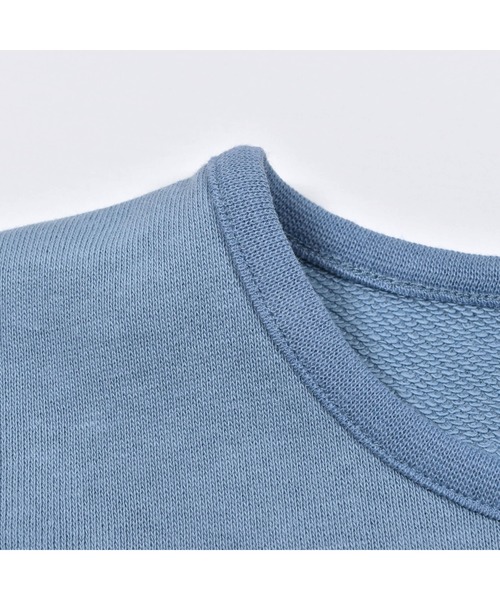 BeBe(ベベ)の「BeBe/ミニウラゲ サイド 切り替え ワンピース (90~150cm)(ワンピース・キッズ・ブルー/グレー・140/120/150/100/90/130/110)」の5枚目の写真