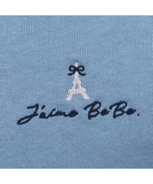 BeBe(ベベ)の「BeBe/ミニウラゲ サイド 切り替え ワンピース (90~150cm)(ワンピース・キッズ・ブルー/グレー・140/120/150/100/90/130/110)」の7枚目の写真