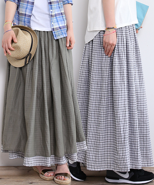 B:MING by BEAMS（ビーミングバイビームス）の「＜InRed 6月号掲載＞ビーミング by ビームス / リバーシブル マキシスカート（スカート・レディース・オフホワイト/ネイビー/ブルー系その他/その他/ダークブルー/サックスブルー/その他1/ホワイト系その他・ONE SIZE）」の7枚目の写真