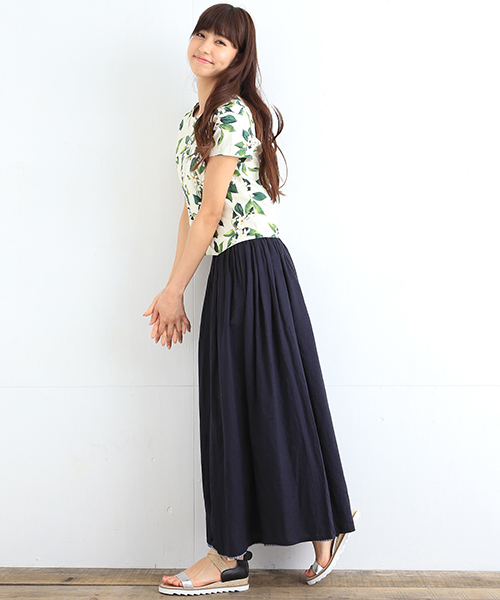 B:MING by BEAMS（ビーミングバイビームス）の「＜InRed 6月号掲載＞ビーミング by ビームス / リバーシブル マキシスカート（スカート・レディース・オフホワイト/ネイビー/ブルー系その他/その他/ダークブルー/サックスブルー/その他1/ホワイト系その他・ONE SIZE）」の18枚目の写真