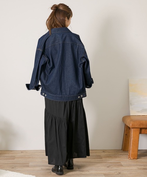 URBAN RESEARCH Sonny Label（アーバンリサーチサニーレーベル）の「コードコットンアシメギャザースカート（スカート・レディース・グリーン/レッド/ブラック・FREE）」の13枚目の写真