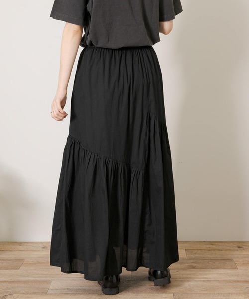 URBAN RESEARCH Sonny Label（アーバンリサーチサニーレーベル）の「コードコットンアシメギャザースカート（スカート・レディース・グリーン/レッド/ブラック・FREE）」の16枚目の写真