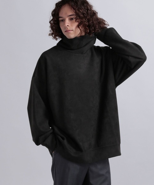 HARE（ハレ）の「スウェードライクオフタートル(HARE)（スウェット・メンズ・ブラック/グレー/ブルー/ライトインディゴブルー・SMALL/MEDIUM）」の7枚目の写真