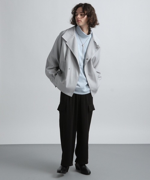 HARE（ハレ）の「スウェードライクオフタートル(HARE)（スウェット・メンズ・ブラック/グレー/ブルー/ライトインディゴブルー・SMALL/MEDIUM）」の5枚目の写真