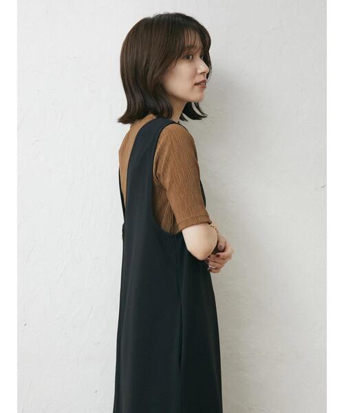 Green Parks(グリーンパークス)の「プリーツ加工カットプルオーバー(Tシャツ/カットソー・レディース・ブラック/オレンジ/グリーン/キャメル・FREE)」の21枚目の写真