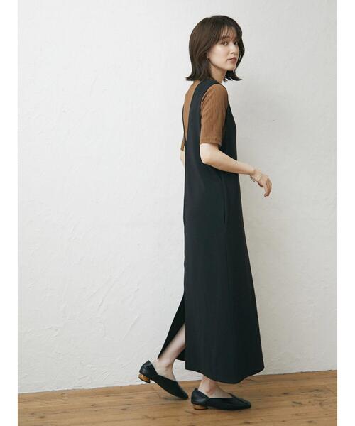 Green Parks(グリーンパークス)の「プリーツ加工カットプルオーバー(Tシャツ/カットソー・レディース・ブラック/オレンジ/グリーン/キャメル・FREE)」の5枚目の写真