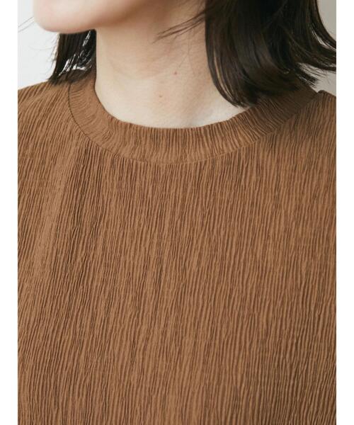 Green Parks(グリーンパークス)の「プリーツ加工カットプルオーバー(Tシャツ/カットソー・レディース・ブラック/オレンジ/グリーン/キャメル・FREE)」の13枚目の写真