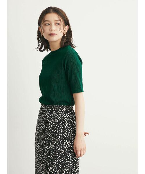 Green Parks(グリーンパークス)の「プリーツ加工カットプルオーバー(Tシャツ/カットソー・レディース・ブラック/オレンジ/グリーン/キャメル・FREE)」の19枚目の写真