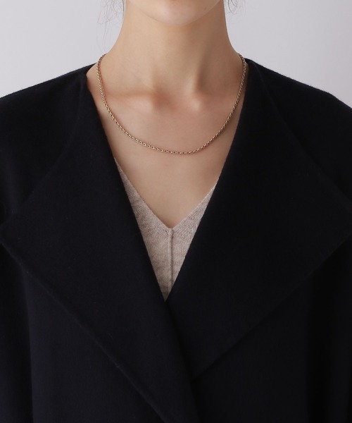 BABYLONE(バビロン)の「リバーロングコート(ノーカラーコート・レディース・ネイビー/ブラウン系その他・フリー)」の16枚目の写真