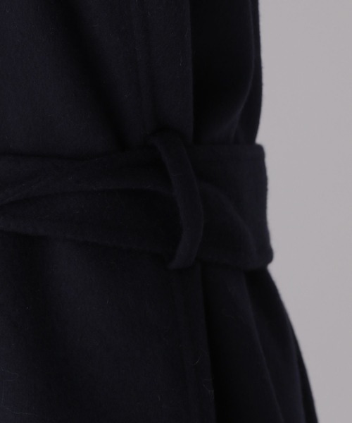 BABYLONE(バビロン)の「リバーロングコート(ノーカラーコート・レディース・ネイビー/ブラウン系その他・フリー)」の19枚目の写真
