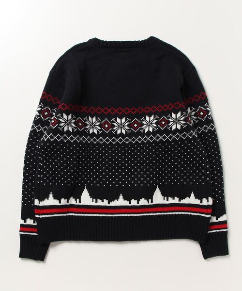 LFYT（エルエフワイティー）の「LFYT ラファイエット [Lafayette] - シティ スケープ セーター ニット [CITY SCAPE SWEATER] LA220402（ニット/セーター・メンズ・グリーン/ナチュラル/ネイビー・MEDIUM/LARGE/XX-LARGE/X-LARGE）」の4枚目の写真