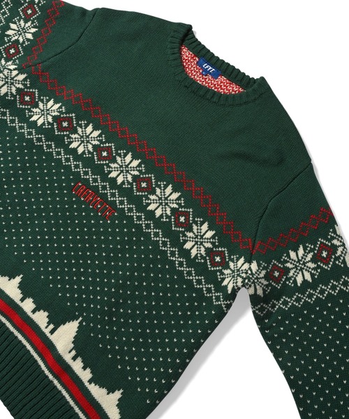 LFYT（エルエフワイティー）の「LFYT ラファイエット [Lafayette] - シティ スケープ セーター ニット [CITY SCAPE SWEATER] LA220402（ニット/セーター・メンズ・グリーン/ナチュラル/ネイビー・MEDIUM/LARGE/XX-LARGE/X-LARGE）」の16枚目の写真