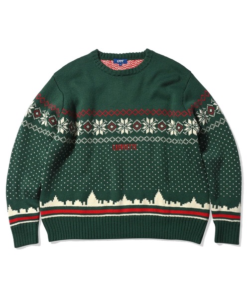 LFYT（エルエフワイティー）の「LFYT ラファイエット [Lafayette] - シティ スケープ セーター ニット [CITY SCAPE SWEATER] LA220402（ニット/セーター・メンズ・グリーン/ナチュラル/ネイビー・MEDIUM/LARGE/XX-LARGE/X-LARGE）」の15枚目の写真