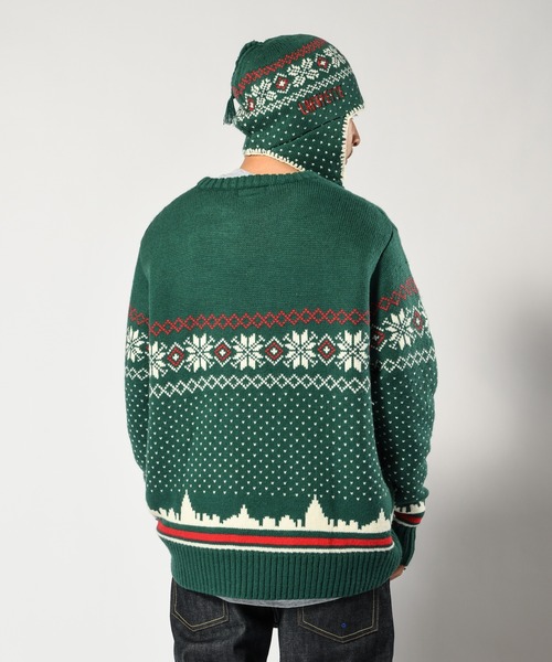 LFYT（エルエフワイティー）の「LFYT ラファイエット [Lafayette] - シティ スケープ セーター ニット [CITY SCAPE SWEATER] LA220402（ニット/セーター・メンズ・グリーン/ナチュラル/ネイビー・MEDIUM/LARGE/XX-LARGE/X-LARGE）」の20枚目の写真