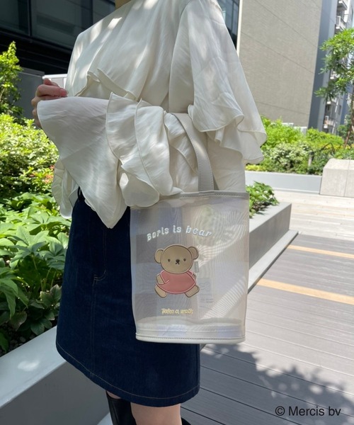 Heather(ヘザー)の「ミッフィー/miffy/メッシュバケツBAG 156885(トートバッグ・レディース・ホワイト系その他/ベージュ系その他・ONE SIZE)」の4枚目の写真