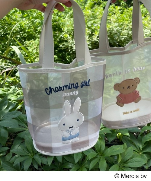 Heather(ヘザー)の「ミッフィー/miffy/メッシュバケツBAG 156885(トートバッグ・レディース・ホワイト系その他/ベージュ系その他・ONE SIZE)」の6枚目の写真