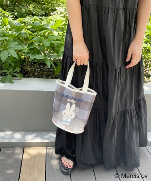 Heather(ヘザー)の「ミッフィー/miffy/メッシュバケツBAG 156885(トートバッグ・レディース・ホワイト系その他/ベージュ系その他・ONE SIZE)」の7枚目の写真