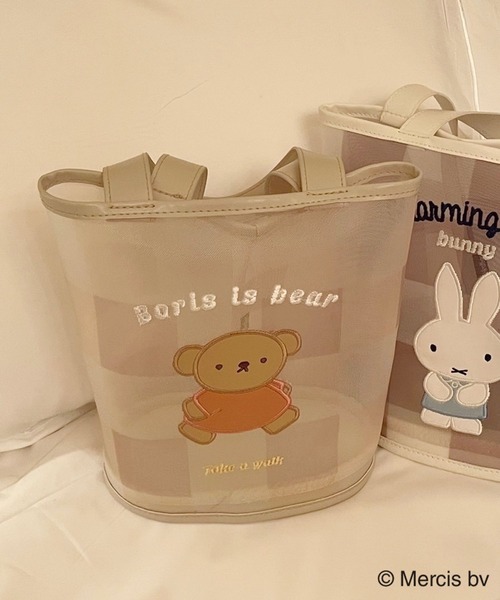 Heather(ヘザー)の「ミッフィー/miffy/メッシュバケツBAG 156885(トートバッグ・レディース・ホワイト系その他/ベージュ系その他・ONE SIZE)」の8枚目の写真