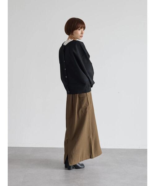 rem closet(レムクローゼット)の「前後2wayウォッシャブルエアリーニット(ニット/セーター・レディース・クリーム/ブラック/ロイヤルブルー・FREE)」の4枚目の写真