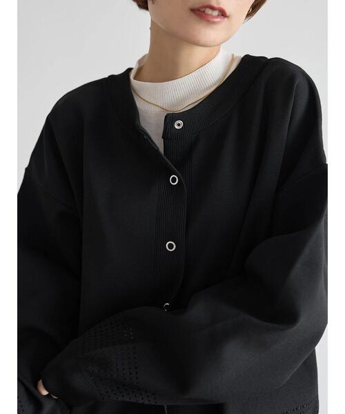 rem closet(レムクローゼット)の「前後2wayウォッシャブルエアリーニット(ニット/セーター・レディース・クリーム/ブラック/ロイヤルブルー・FREE)」の6枚目の写真