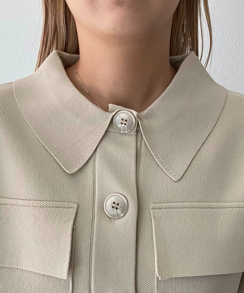 CAPRICIEUX LE'MAGE（カプリシューレマージュ）の「ニットブルゾン（ブルゾン・レディース・カーキ/ホワイト系その他・FREE）」の11枚目の写真