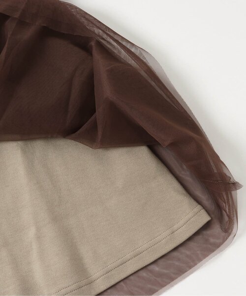 Seraph（セラフ）の「チュールワンピース（ワンピース・キッズ・ブラック/ベージュ/ブラウン・90/100/110/120/80/130/95/140）」の10枚目の写真