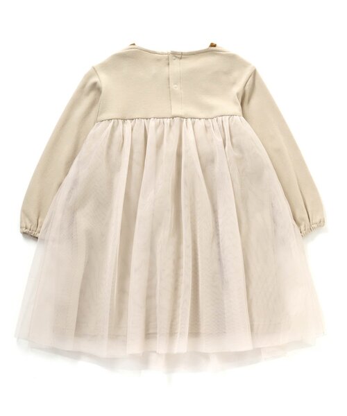 Seraph（セラフ）の「チュールワンピース（ワンピース・キッズ・ブラック/ベージュ/ブラウン・90/100/110/120/80/130/95/140）」の9枚目の写真
