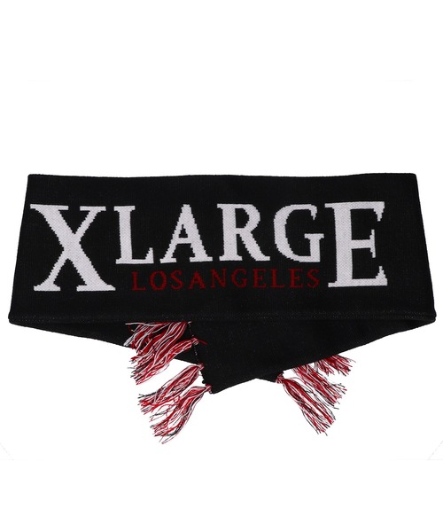 XLARGE(エクストララージ)の「JACQUARD LOGO SCARF(マフラー・メンズ・ブラック・ONE SIZE)」の5枚目の写真