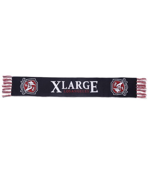 XLARGE(エクストララージ)の「JACQUARD LOGO SCARF(マフラー・メンズ・ブラック・ONE SIZE)」の3枚目の写真