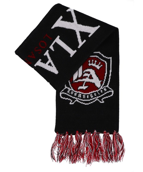XLARGE(エクストララージ)の「JACQUARD LOGO SCARF(マフラー・メンズ・ブラック・ONE SIZE)」の8枚目の写真