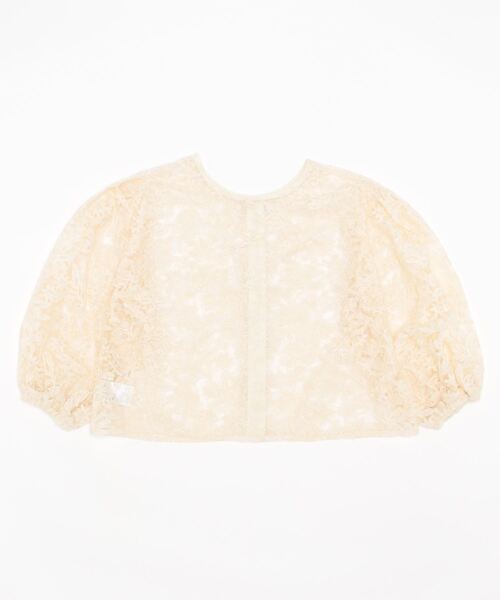 ehka sopo(エヘカソポ)の「前後着レースブラウス(シャツ/ブラウス・レディース・ブラック/ブラウン/オフホワイト/キナリ・フリ-)」の5枚目の写真