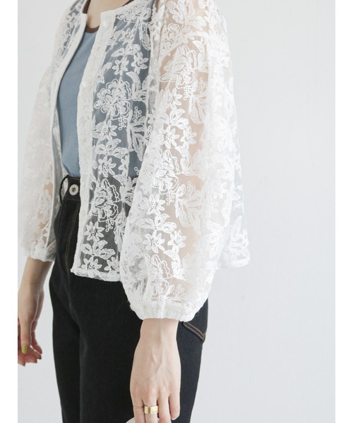 ehka sopo(エヘカソポ)の「前後着レースブラウス(シャツ/ブラウス・レディース・ブラック/ブラウン/オフホワイト/キナリ・フリ-)」の11枚目の写真