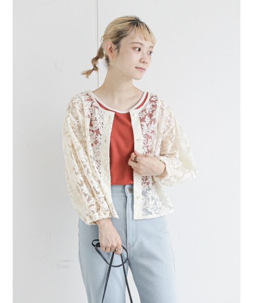 ehka sopo(エヘカソポ)の「前後着レースブラウス(シャツ/ブラウス・レディース・ブラック/ブラウン/オフホワイト/キナリ・フリ-)」の15枚目の写真