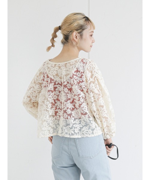 ehka sopo(エヘカソポ)の「前後着レースブラウス(シャツ/ブラウス・レディース・ブラック/ブラウン/オフホワイト/キナリ・フリ-)」の16枚目の写真