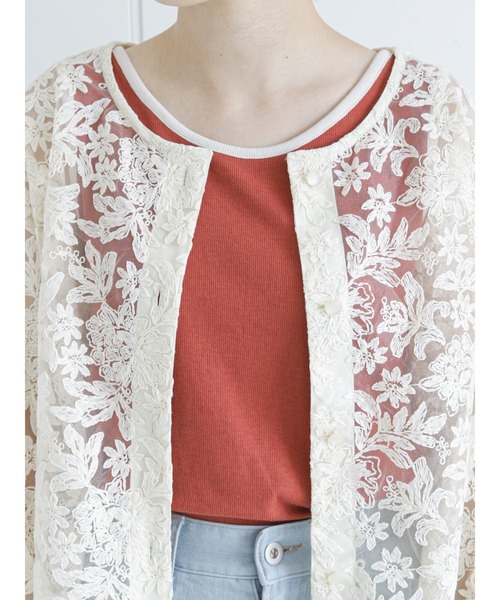 ehka sopo(エヘカソポ)の「前後着レースブラウス(シャツ/ブラウス・レディース・ブラック/ブラウン/オフホワイト/キナリ・フリ-)」の17枚目の写真