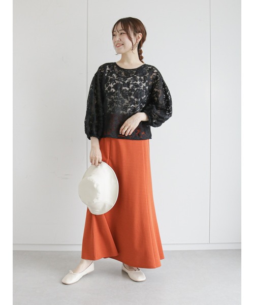 ehka sopo(エヘカソポ)の「前後着レースブラウス(シャツ/ブラウス・レディース・ブラック/ブラウン/オフホワイト/キナリ・フリ-)」の18枚目の写真