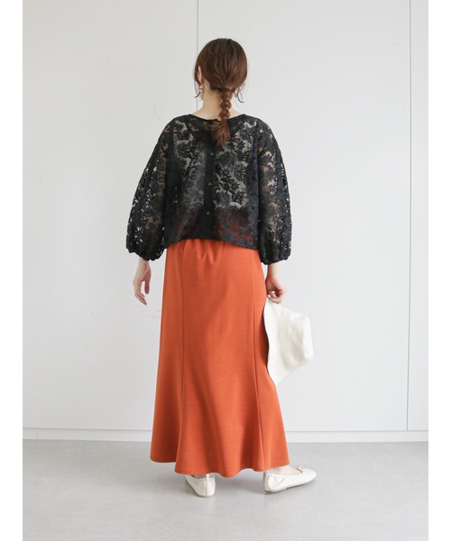 ehka sopo(エヘカソポ)の「前後着レースブラウス(シャツ/ブラウス・レディース・ブラック/ブラウン/オフホワイト/キナリ・フリ-)」の20枚目の写真