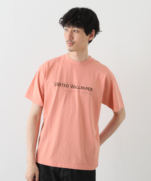 WESTOVERALLS（ウエストオーバーオールズ）の「【WESTOVERALLS / ウェストオーバーオールズ】UWP PRINT T-SHIRTS（Tシャツ/カットソー・メンズ・ブラック/ピンク・MEDIUM）」の2枚目の写真