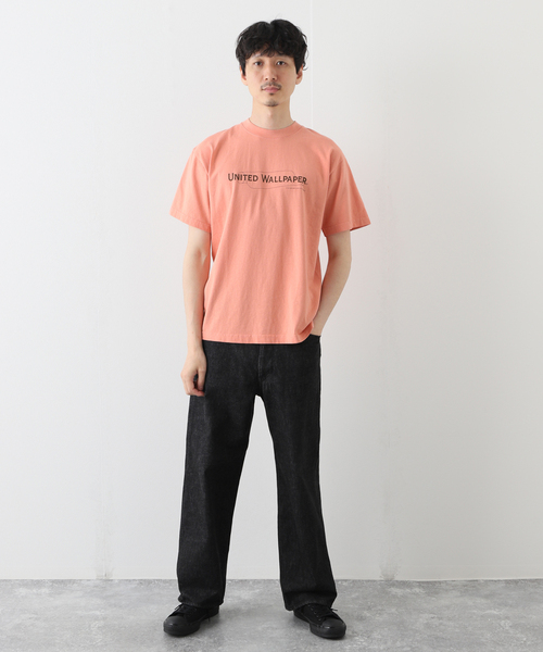 WESTOVERALLS（ウエストオーバーオールズ）の「【WESTOVERALLS / ウェストオーバーオールズ】UWP PRINT T-SHIRTS（Tシャツ/カットソー・メンズ・ブラック/ピンク・MEDIUM）」の3枚目の写真