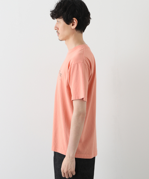 WESTOVERALLS（ウエストオーバーオールズ）の「【WESTOVERALLS / ウェストオーバーオールズ】UWP PRINT T-SHIRTS（Tシャツ/カットソー・メンズ・ブラック/ピンク・MEDIUM）」の5枚目の写真