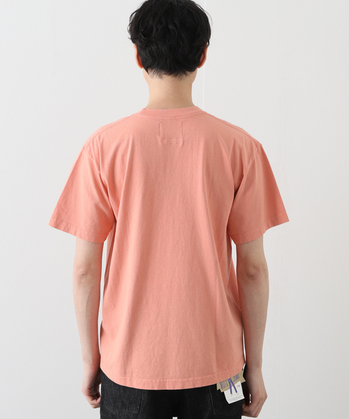 WESTOVERALLS（ウエストオーバーオールズ）の「【WESTOVERALLS / ウェストオーバーオールズ】UWP PRINT T-SHIRTS（Tシャツ/カットソー・メンズ・ブラック/ピンク・MEDIUM）」の6枚目の写真