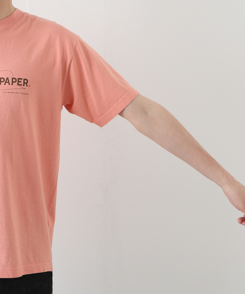 WESTOVERALLS（ウエストオーバーオールズ）の「【WESTOVERALLS / ウェストオーバーオールズ】UWP PRINT T-SHIRTS（Tシャツ/カットソー・メンズ・ブラック/ピンク・MEDIUM）」の9枚目の写真
