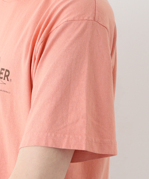 WESTOVERALLS（ウエストオーバーオールズ）の「【WESTOVERALLS / ウェストオーバーオールズ】UWP PRINT T-SHIRTS（Tシャツ/カットソー・メンズ・ブラック/ピンク・MEDIUM）」の10枚目の写真