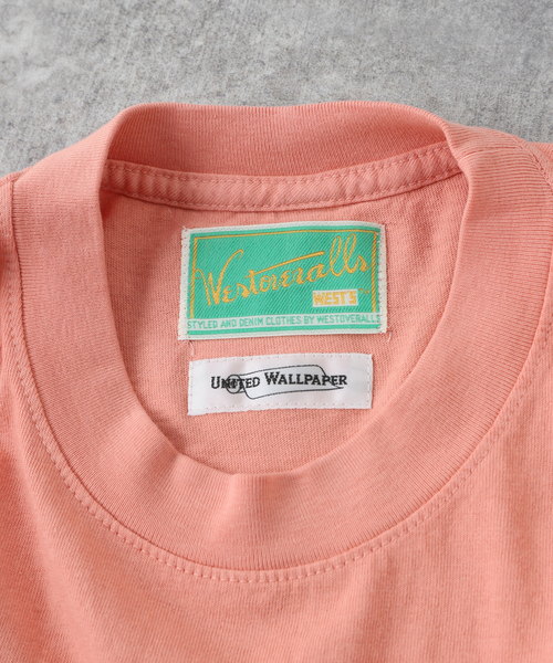 WESTOVERALLS（ウエストオーバーオールズ）の「【WESTOVERALLS / ウェストオーバーオールズ】UWP PRINT T-SHIRTS（Tシャツ/カットソー・メンズ・ブラック/ピンク・MEDIUM）」の14枚目の写真