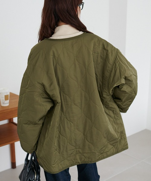 DISCOAT（ディスコート）の「キルティングジャケット（ノーカラー