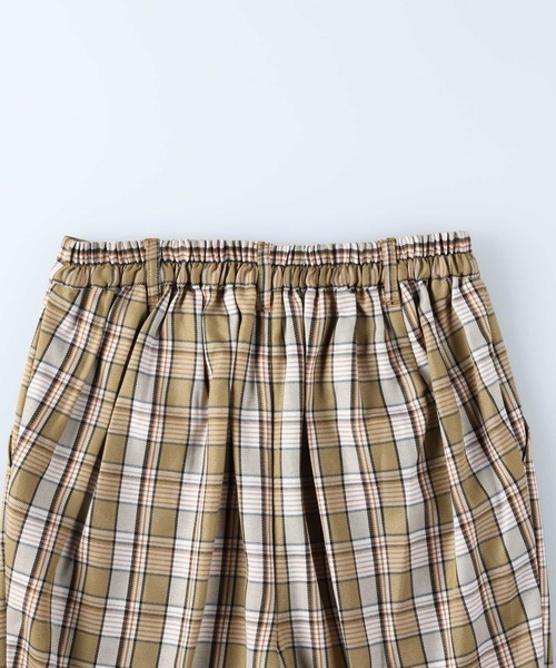 HONEYSUCKLE ROSE(ハニーサックルローズ)の「【HONEYSUCKLE ROSE】チェックイージートラウザーパンツ(スラックス・レディース・ダークブラウン/ベージュ/オリーブ・M/L)」の6枚目の写真