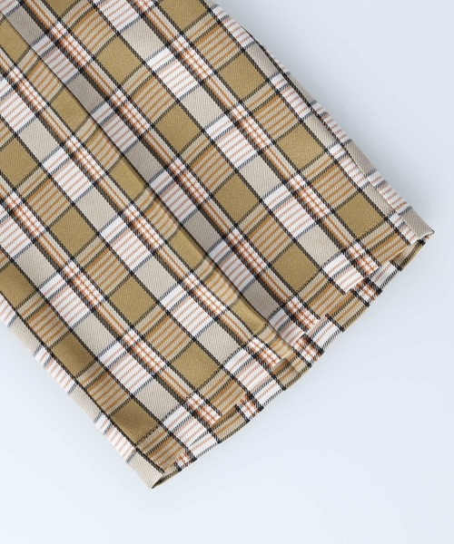 HONEYSUCKLE ROSE(ハニーサックルローズ)の「【HONEYSUCKLE ROSE】チェックイージートラウザーパンツ(スラックス・レディース・ダークブラウン/ベージュ/オリーブ・M/L)」の8枚目の写真