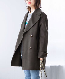 ウールナイロン リバーPコート