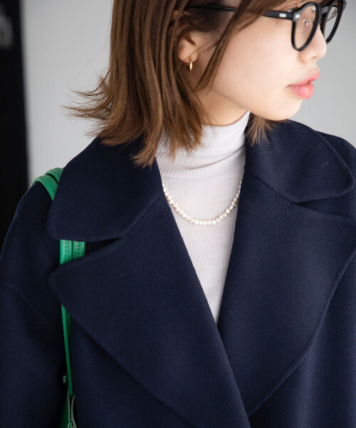 La TOTALITE（ラトータリテ）の「ウールナイロン リバーPコート（ピーコート・レディース・ブラック系その他/ネイビー/ベージュ系その他・FREE）」の16枚目の写真