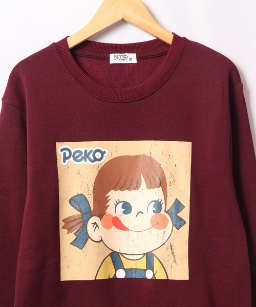 大きいサイズ ペコちゃん裏起毛クルートレーナー 通販【ニッセン】